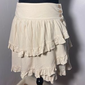 NWT Forever21 wrap mini skirt with button (S)